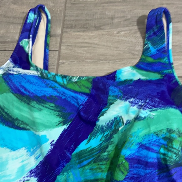 Beach Belle tankini top soft cups size 12 - Picture 3 of 9